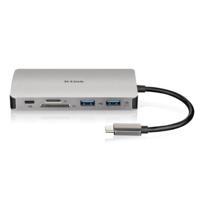 هاب USB دی لینک مدل DUB-M910 9-in-1 USB-C Hub with HDMI/VGA