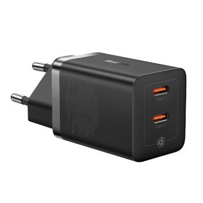 شارژر Baseus GaN5 Pro Fast Charger C+C 40W EU